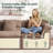 112" Cloud Modular Sectional Sofa, L-Shaped Corduroy Couches with Deep Seating, Camel-1364310751