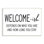 «Welcome-Ish», entrée amusante, plaque murale humoristique décontractée par lettrage et doublure