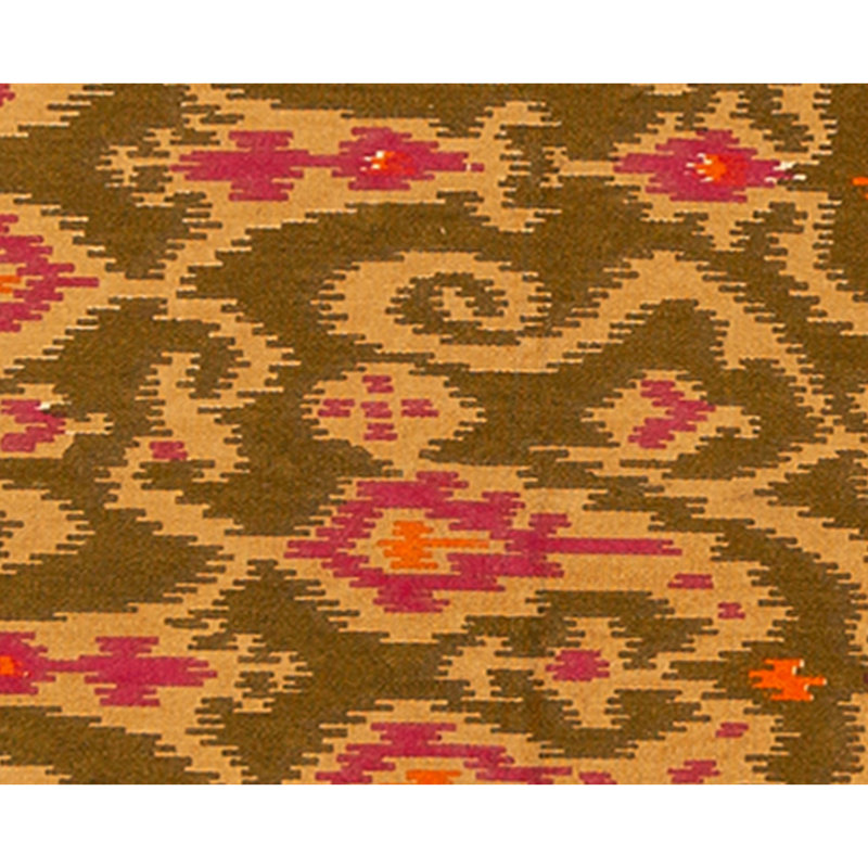 Flatweave Wool Ikat Area Rug in Multi
