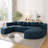 Boneless Couch Modular Sectional Sofa 114.9" Free-Combined Sofa Couch Sofa Bed Compression Sofa With Deep Seating And Curved Design