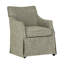 Fauteuil rembourré gris avec cachette pour la salle à manger, doux et courbé et sur mesure, mouvement fluide, dossier entièrement rembourré, accoudoirs de siège, coussin amovible, siège en mousse double couche, pieds en bois massif, assemblage
