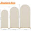 Ensemble de 3 housses extensibles (7,2 pi, 6,6 pi et 6 pi) extensibles pour décor de mariage, de fête de naissance et d'événement