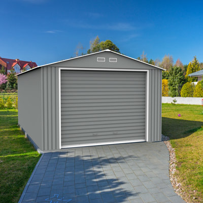 Imperial 12 ft. 2 in. W x 25 ft. 9 in. D Metal Storage Shed