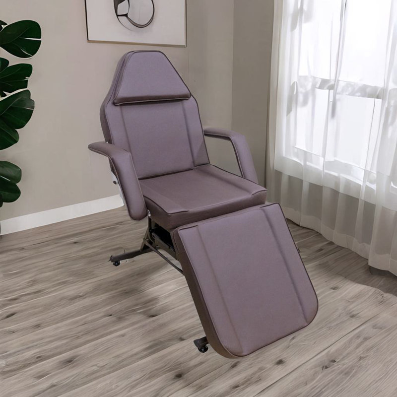 Fauteuil à tatouer pour salon de beauté, Cuir brun