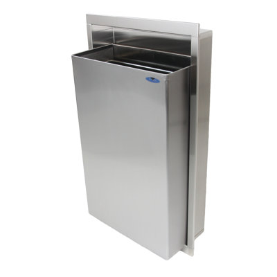 Steel Open Trash Can - 11 Gallons