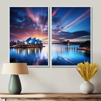 Australia Sydney Icons II - Landscapes Australia Wall Decor 2 Panels