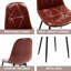 Chaises de salle à manger, chaises rembourrées, chaises de cuisine avec pieds en métal pour la cuisine et la salle à manger-1509317517-1509317507