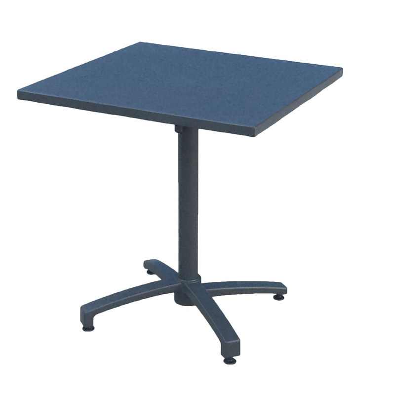 Treviso Square Metal Folding Outdoor Bistro Table , 70cm cm W 70cm cm D