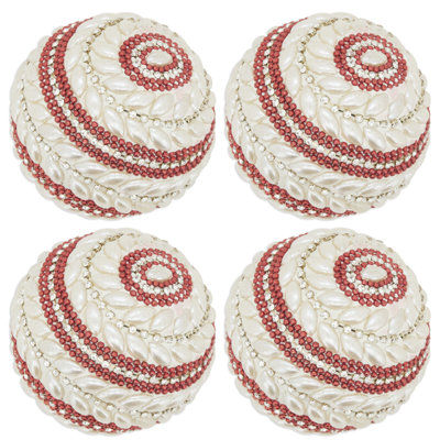 Glimmer Globe Beaded Orb (Set of 4)
