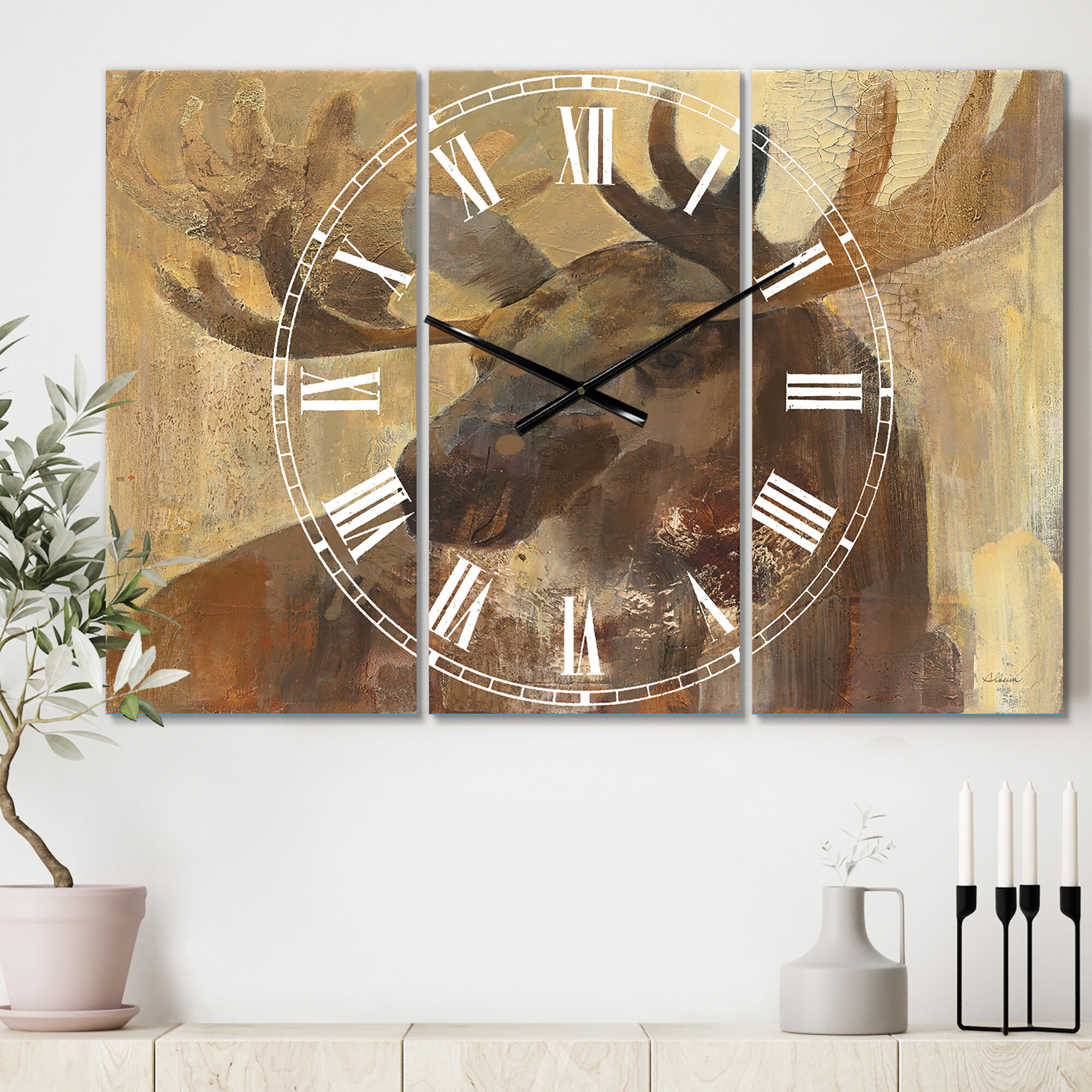 The Twillery Co. Swigart Oversized Farmhouse Wall Clock | Wayfair