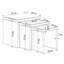 Beula 3 - Piece Stackable Living Room Center Table Nesting Table Set With Tempered Glass Top-754316219