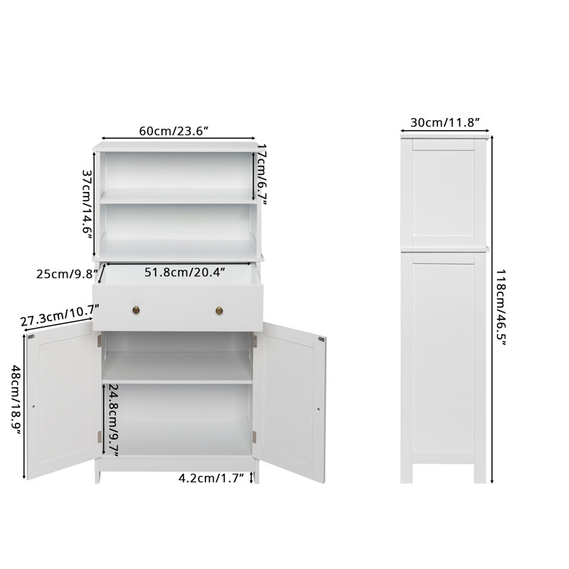White Bathrrom Cabinet