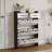 3-Door PVC Door Shoe Cabinet With 2-Drawers - Shape Design, Large Storage Space