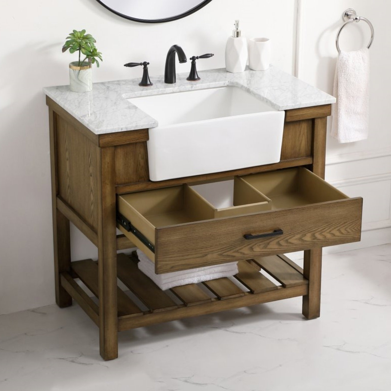 Pelaghia 36'' Single Bathroom Vanity, Driftwood