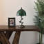 Lampe de table Tiffany vitrail vert à feuilles vertes Ampoule DEL incluse l 8 po x P 8 po x H 16 po
