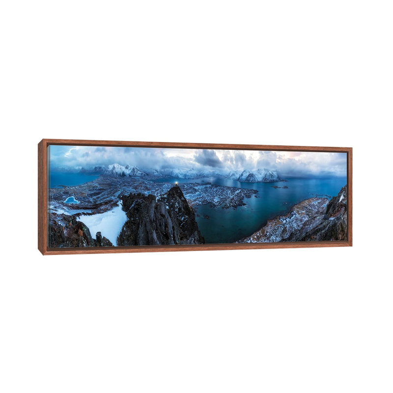 In Heaven On HaVen by Dr. Nicholas Roemmelt - Floater Frame Panoramic Print on Canvas, Brown Floater Frame