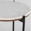 Table basse moderne avec plateau en bois et structure en métal - Décoration de salon élégante