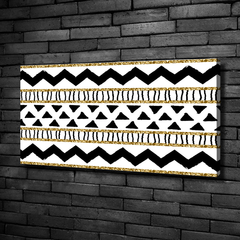 Ethnic Background - Wrapped Canvas Print