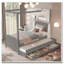 Lit plateforme double avec tête de lit tapissier, lit gigogne simple et 3 tiroirs-1772308112-1773857569