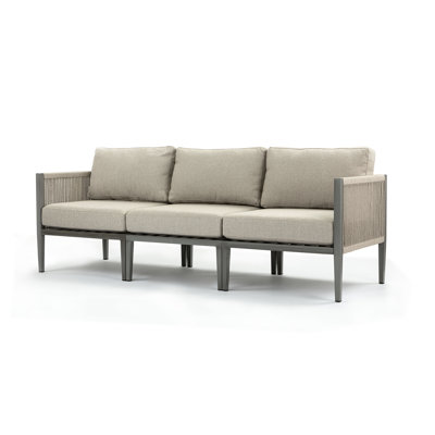 Canapé modulaire à accoudoirs carrés 88 po
