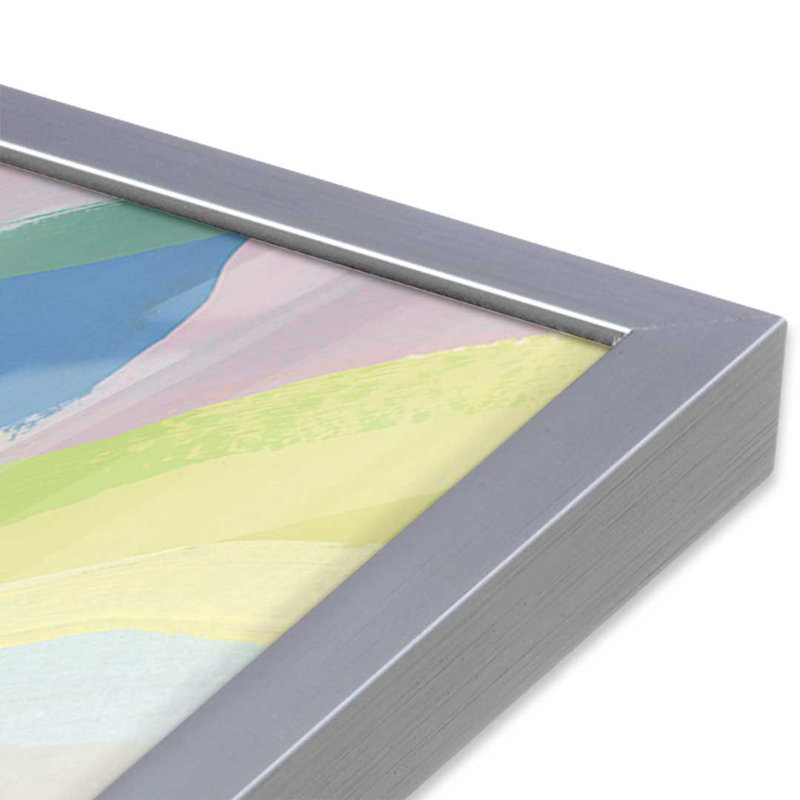 «Blossom Beacon II» par June Erica Vess, reproduction d'art, Impression sur cadre ouvert sans papier mat, Argent argent