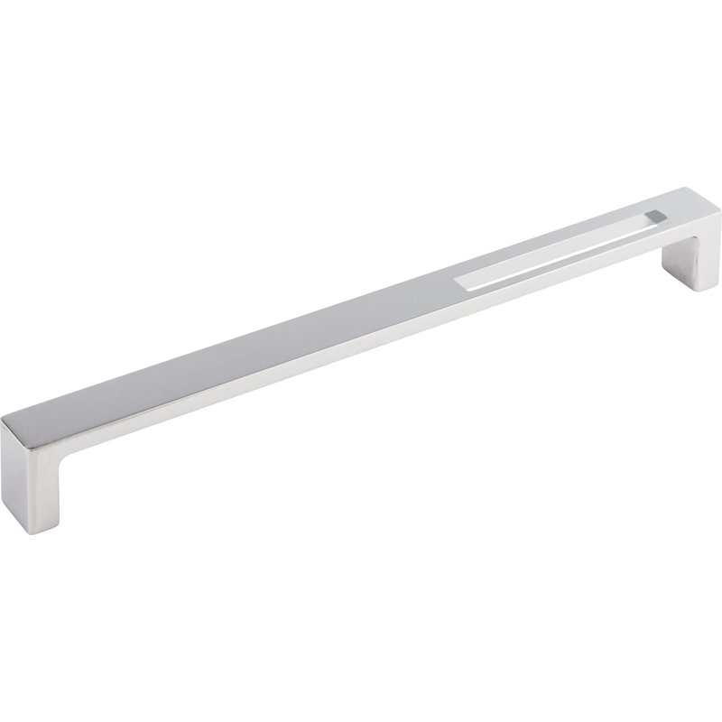 Modern Metro Slot Bar pull, 9" Center to Center, Polished Chrome