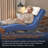 Massaging Zero Gravity Adjustable Bed Frame With Headboard, Pedal Locking Casters, Dual Side Rails - 3200 Series
