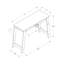 Bureau d'ordinateur personnel en stratifié brun - Espace de travail spacieux et rangement pour poste de travail d'ordinateur portable fonctionnel avec tiroir