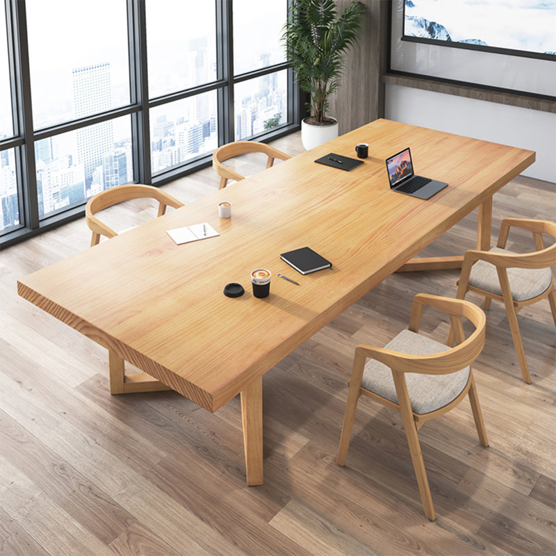 Table de conférence Burlywood, H 29,53 po x L 102,36 po x l 39,37 po