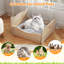 Lit pour chat surélevé avec lit pour animaux de compagnie