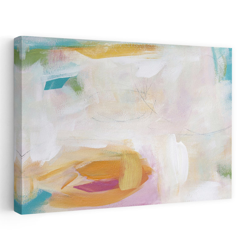 Art contemporain contemporain abstrait, H 16 po x l 24 po