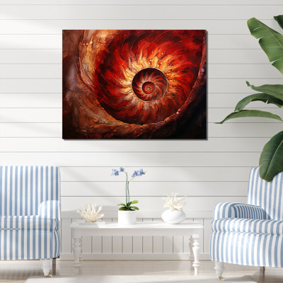 " Scarlet Swirl Shellfish "