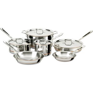 Emeril Lagasse 14 Piece Stainless Steel Cookware Set With Copper Core