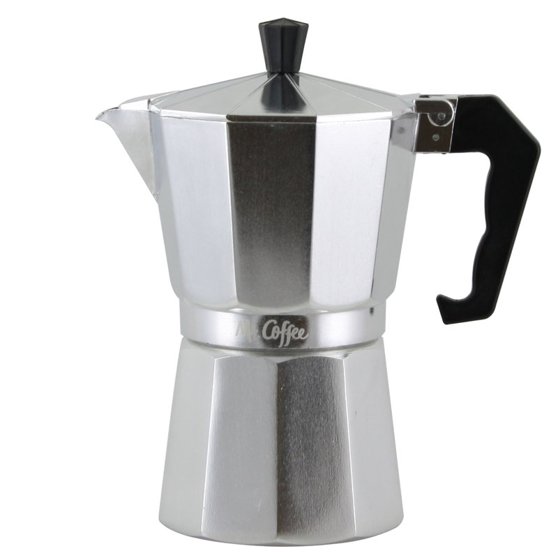 Machine à expresso à cuisinière 6-brixia en aluminium gibson mr. coffee
