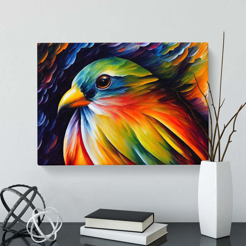 Bird Vol.2 Abstract - Wrapped Canvas, 35cm H x 50cm W x 3cm D