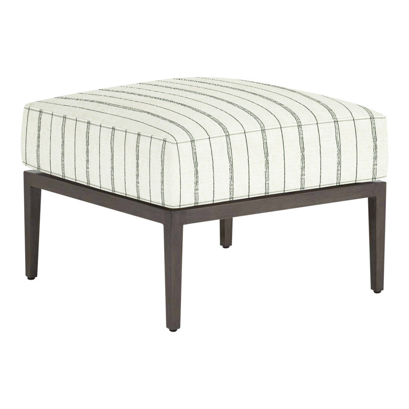 Santa Barbara Ottoman with Cushion, Welt, Intermix Bark