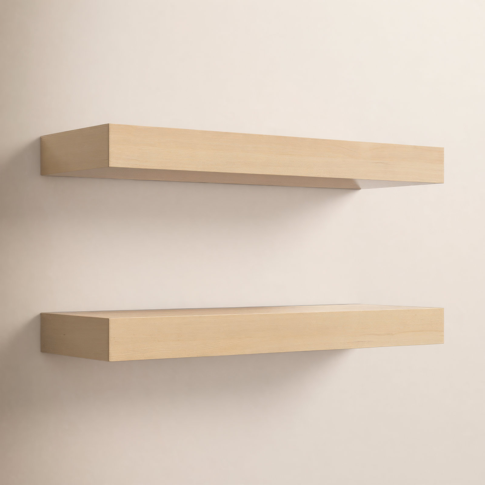 Jeremiah Floating Shelf, 2.3" H x 24" W x 8" D, Natural