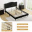 Structure de lit tapissier Costway