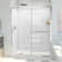60" W x 36" D x 78" H Semi-Frameless Rectangle Shower Kit