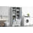 Bathroom Storage Cabinet With Adjustable Shelf, Freestanding Cabinet With Tilt-Out Laundry Hamper-1509581514
