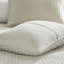 3 pièces de courtepointe très grand / très grand en crème, extérieur en microfibre avec intérieur en coton, réversible pour une literie de repos paisible, repos apaisant