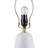 Ceramic Table Lamp With Fluted Fabric Shade