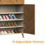 Range-chaussures, range-chaussures à 4 niveaux avec 2 tiroirs-118492100