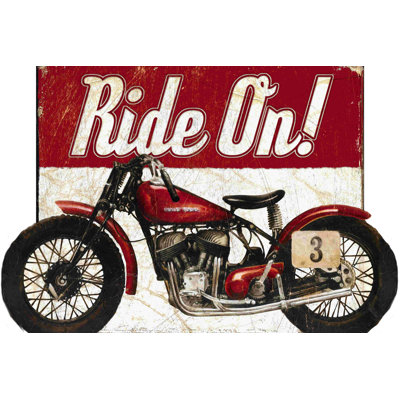 Impression sur toile «Moto»