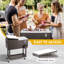 Glacière à roulettes pour terrasse 80 Qt.