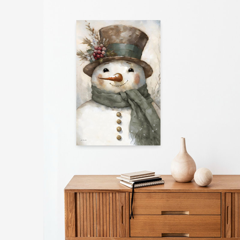 Art contemporain hivernal givré, H 24 po x l 16 po