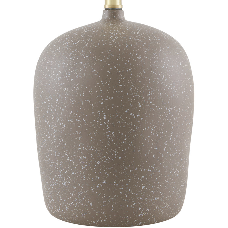 Lampe de table Croce, Brun, Lin blanc empire
