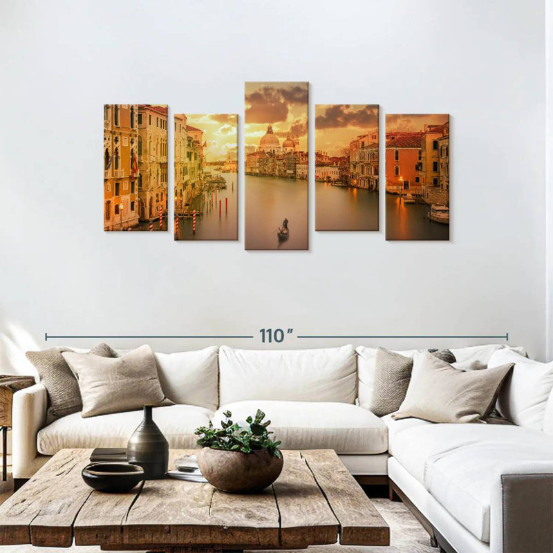 Senne Sunset In Venice, 40" H x 80" W