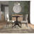 Classic Black 36-Inch Round Pedestal Bar Table with Space-Saving Design-1426585450
