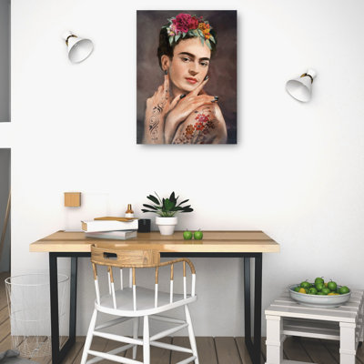 Tattooed Frida by Studio Arts Canvas Art Print